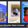 Instagram Education Reels Carousel - 50685491