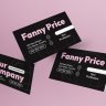 Pink Purple Utilitarian Business Card