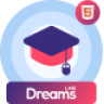 Dreams LMS - Online Learning & Course Management Template (HTML, React, Vue, Angular, Laravel)