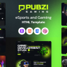 Pubzi – eSports and Gaming HTML Template