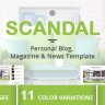 SCANDAL - Personal Blog, Magazine & News Template