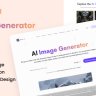 AI Image Generator One Page HTML Template - Geralt AI