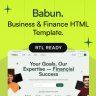 Babun - Business & Finance Responsive HTML5 + RTL Template