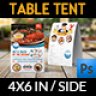 Seafood Restaurant Table Tent Template