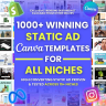 1000+ Winning Static Ads Canva Templates, Image Ad Creatives Template, Ecommerce Ad, Facebook Ad