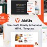 AidUs - Fundraising & Charity HTML Template