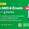 Custom SMS & Email Notifications Automation for Perfex CRM