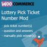 WooCommerce Lottery Pick Number