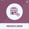 Private Shop - Login to See Products or Store Module