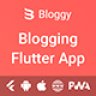 Bloggy - Blogging Flutter App (Android, IOS, PWA Responsive Website)