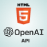 Chat GPT-3 OpenAI HTML 5 [polargames]