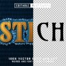 Stich 3d Text - Editable Text Effect