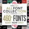 All Fonts Collection - Mega Typeface Bundle 460+