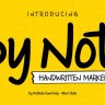 Note - Handwritten Marker Note Font