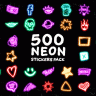 Neon Stickers Pack - Premiumilk