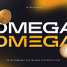 Omega - Cryptocurrency Blockchain Futuristic Font