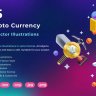 3D vector illustration of cryptocurrency