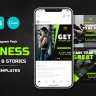 Fitness Gym Instagram Pack Canva & PSD