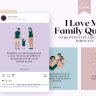 I LOVE MY FAMILY QUOTES, Canva Templates