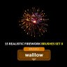 Realistic Fireworks effects photoshop brushes - Walllow