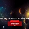 Galaxy Planets Starry Night Sky Photoshop brushes - Walllow