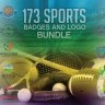 173 Sports Badges and Logo Bundle - shazidesigns