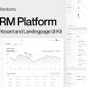 Venture - CRM Dashboard & Landing page UI Kit